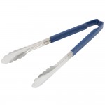 12" Utility Tong, PP Hdl, S/S, Blue - 12/Case