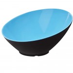 1.9 qt. Cascading Bowl, Blue/Black, Melamine  - 6/Case