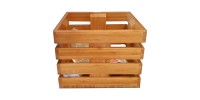 Wooden Serving and Display Crate. Mahogany - 1/Case