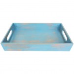 Pastry crate with handles. Rustic Blue. Raintree, Ply.