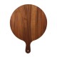 Round Pizzaboard with handle. 8''. Raintree. Oil finish
