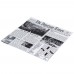 12"x12" Newspaper Print Grease Proof Paper - 1000/Case