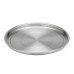12" Dia. Serving Tray, S/S, Silver - 24/Case