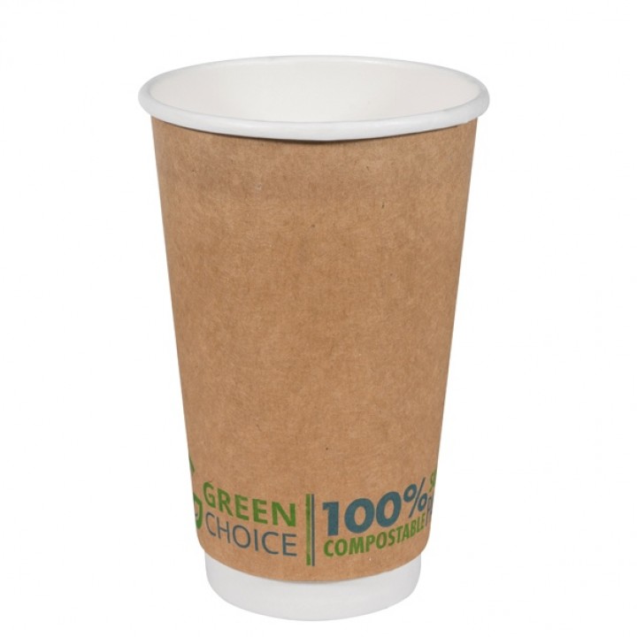 16 Oz Double Wall Cup PLA - 100/Case
