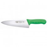 8" Cook"S Knife, PP Hdl, Stal, Green - 6/Case