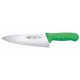 8" Cook"S Knife, PP Hdl, Stal, Green - 6/Case