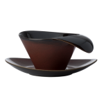 18.5cm Oval Coupe Saucer, Rustic Collection, Crimsone - 24/Case