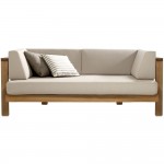 Patio L-shape sofa . Mahogany.Y section 1900x1100x840 mm