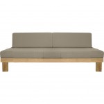 Patio L-shape sofa . Mahogany. Z section 1400x1100x840 mm