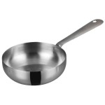 5"Dia x 1.13"H Mini Fry Pan, Stainless Steel - 12/Case