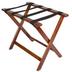 Wooden luggage racks for rooms. Mahogany.