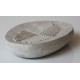 River stone soap dish - white color