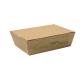 225x65x165 mm Large Take Away Box KRAFT PLA - 100/Case