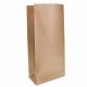 8.2 Ltr 185x445x100 mm Brown Block Bottom Paper Bag - 200/Case