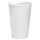 Vee Insulated Coffee Cup Cup White 16oz 473ml