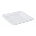 12'' Square Plate, White, Melamine  - 12/Case