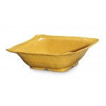 4.25 qt. Square Bowl, Tropical Yellow, Melamine  - 3/Case