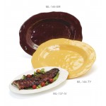 17.75''x13'' Oval Platter, Tropical Yellow, Melamine  - 3/Case