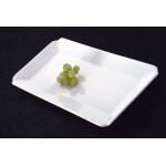 15.25''x7.625'' Ceramic Rectangular Platter, White, Ceramic  - 1/Case