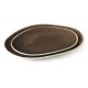 15''x11'' Flare Oval Platter, Pottery Coffee, Melamine  - 6/Case