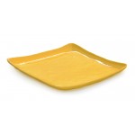 13.75'' Square Plate, Tropical Yellow, Melamine  - 3/Case