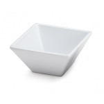 8 oz. Square Bowl, White, Melamine  - 12/Case