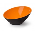 16 oz. Cascading Bowl, Orange/Black, Melamine  - 6/Case