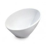 3 oz. Cascading Petite Bowl, White, Melamine  - 48/Case