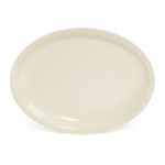 15''x12'' Oval Platter, Ivory, Melamine  - 3/Case