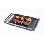18''x12'' Stainless Steel Rectangular Tray w/ Brushed Finish and Curved Handles, Stainless Steel  - 1/Case