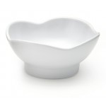 3 oz. Scallop Petite Bowl, White, Melamine  - 12/Case