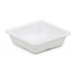 6 oz. Square Side Dish, White, Melamine  - 12/Case