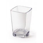 3 oz. Square Petite Dessert Glass, Clear, SAN  - 24/Case