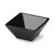 3 oz. Square Petite Bowl, Black, Melamine  - 48/Case