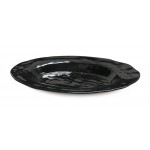 17.75''x13'' Oval Platter, Black, Melamine  - 3/Case