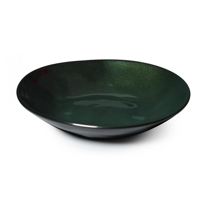 1.3 qt. Irregular Bowl, Cosmo Green, Melamine  - 12/Case