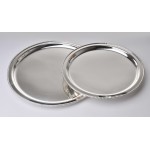 15'' Stainless Steel Round Tray w/ Mirror Finish, Stainless Steel  - 1/Case