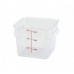 6 Ltr Square Storage Container, PC, Clear - 12/Case