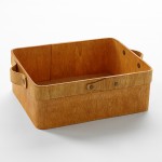 8.5"x5.75" Basket, Poplar Wood, Brown - 48/Case
