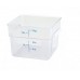 11.4 Ltr Square Storage Container, PC, Clear - 12/Case