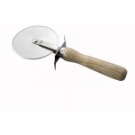 4"Dia Pizza Cutter, Wooden Hdl - 12/Case