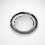 Stainless Steel, Hammered Tray, Round, 14 14 Dia.x1-1/8 H - 6/Case