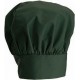 13" Chef Hat, Velcro Closure, Green - 24/Case