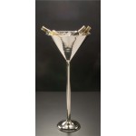 Stainless Steel, Martini Wine Stand 14-3/4 Dx31-1/2 H - 1/Case