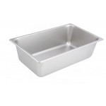 1/1 Size Steam Pan, 6", 25 Ga StraiGHT-Sided, S/S - 6/Case