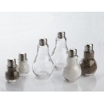 Salt Pepper Set, Glass, Lightbulb, 1.5 Oz. 1-3/4 Dia.x3 H - 72/Case