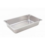 1/1 Size Steam Pan, 4", 25 Ga StraiGHT-Sided, S/S - 6/Case