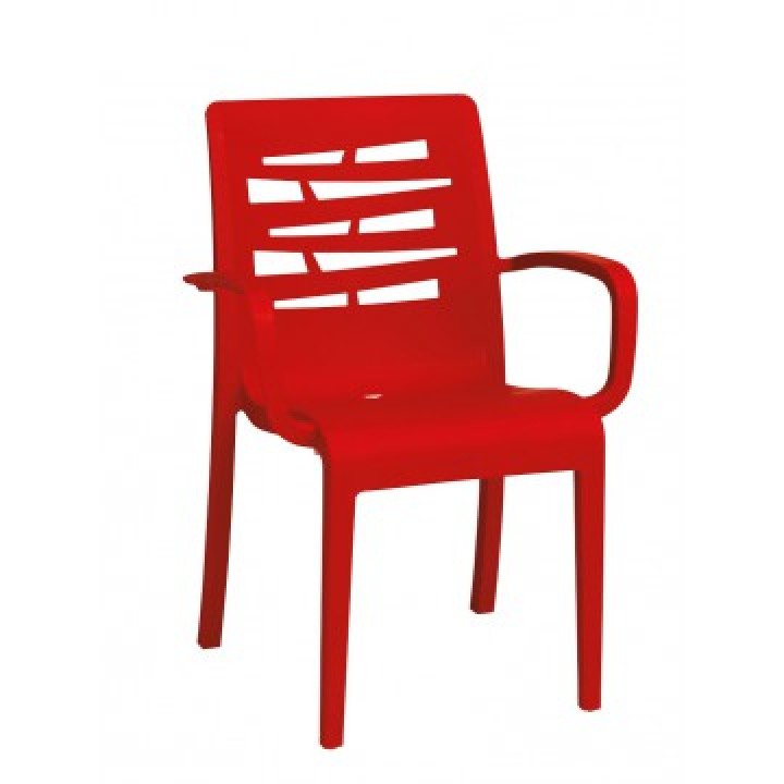 Essenza Stacking Armchair Red - 4/Case