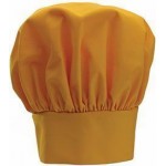 13" Chef Hat, Velcro Closure, Yellow - 24/Case