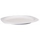 12.5" x 9" Rectangular Platters, Melamine, White - 12/Case